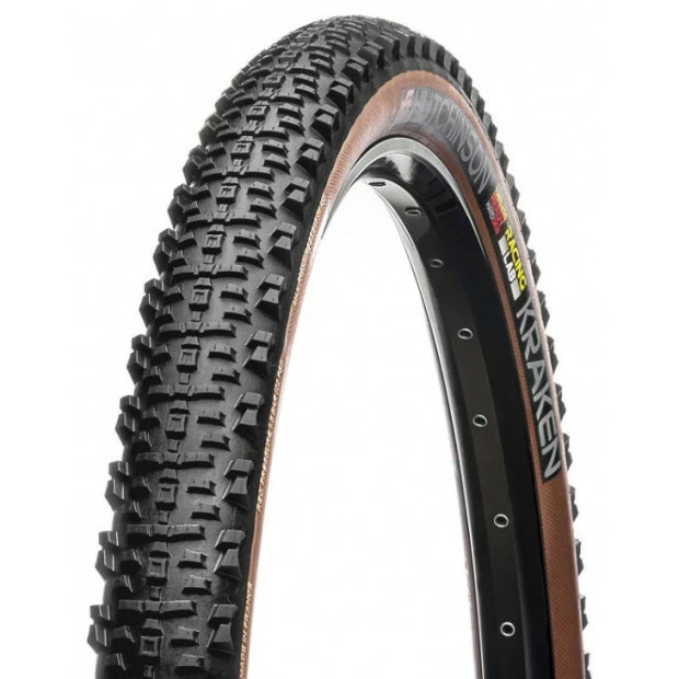Pneu VTT Hutchinson Kraken Racing Lab Hardskin Tubeless Ready 29x2,3" (55-622) - Noir/Marron