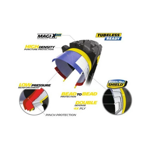 Pneu VTT Michelin Wild Enduro Front Racing Line Tubeless Ready 29x2,40" (61-622) Noir â Image 2